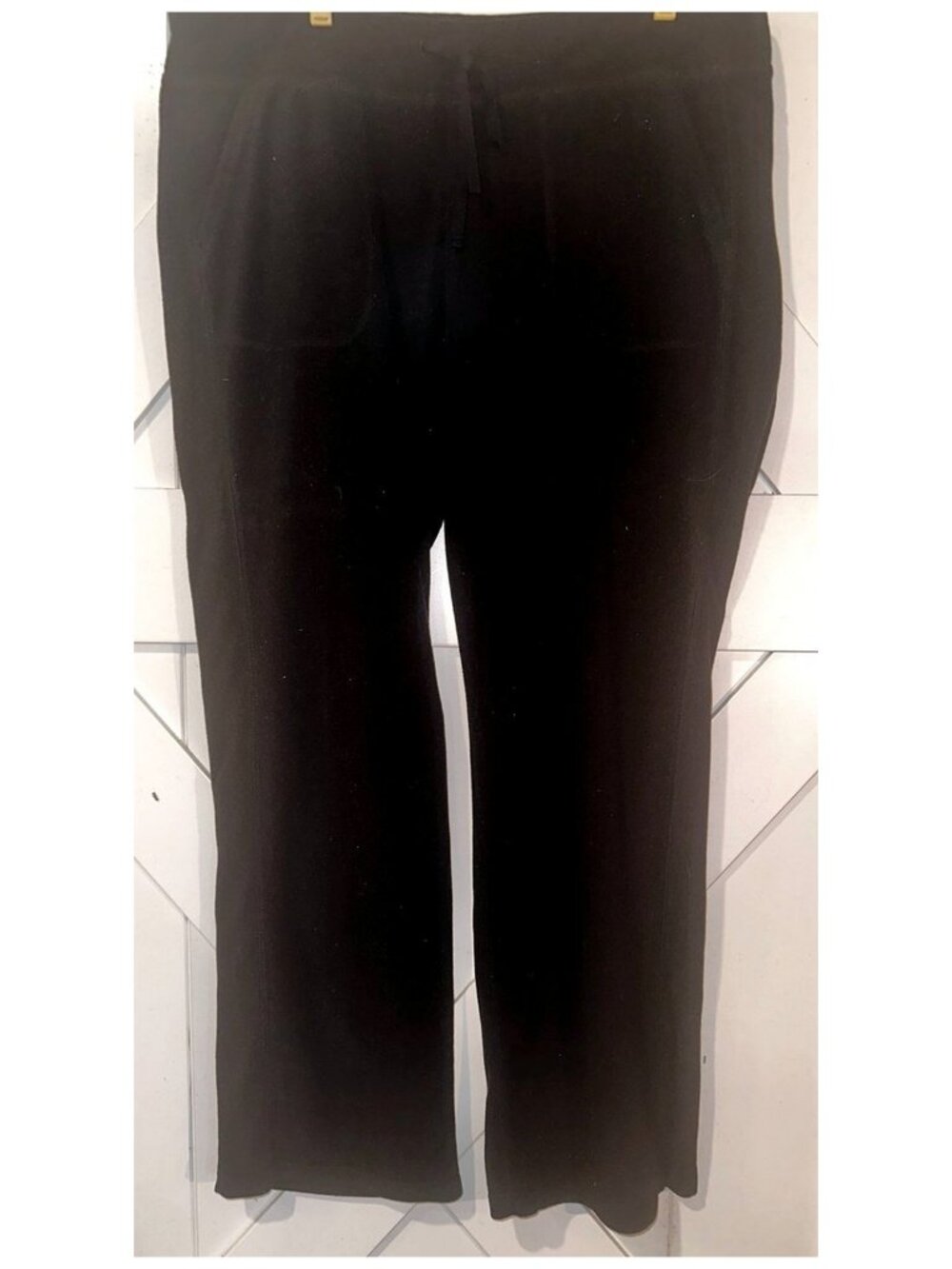 TEK GEAR Women's Black Leggings Stretch Knit Fabric Size XL